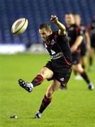 5 September 2008; Chris Paterson, Edinburgh, scores his side's third penalty in the first half against Munster. Magners League, Edinburgh v Munster, Murrayfield Stadium, Edinburgh, Scotland. Picture credit: Dave Gibson / SPORTSFILE