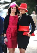 7 September 2008; Sisters Martha, left, and Louise Lynn, from Roscommon at the races. Horse Racing, Leopardstown, Dublin. Photo by Sportsfile