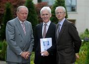 4 September 2008; Eamonn McCartan, CEO, Sport Northern, left, Michael McGeehin, Director, NCTC/Coaching Ireland, centre, and John Treacy, CEO, Irish Sports Council at a photocall ahead of the 9th Coaching Forum on the 13th & 14th of September 2008 held by the National Coaching & Training Centre. The forum is entitled 'Developing Decision Makers in Sport'. This very important forum for Irish sport includes the launch of 'Coaching Ireland', an all-island body with a very specific coaching remit, and also includes the launch of the Coaching Strategy for Ireland. Ballymascanlon Hotel, Co Louth. Picture credit: Pat Murphy / SPORTSFILE