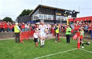 29 August 2008; Munster captain Mick O'Driscoll leads his side out before the game. Pre-Season Friendly - Munster v London Irish, Musgrave Park, Cork. Picture credit: Brendan Moran / SPORTSFILE