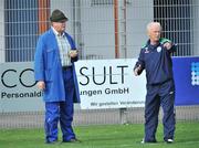 8 September 2008; Republic of Ireland manager Giovanni Trapattoni, speaking with the local groundsman during a Republic of Ireland training session. Stadium Halberg, Taunusstein - Wehen, Mainz, Germany. Picture credit: David Maher / SPORTSFILE