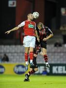 8 September 2008; Mark Quigley, St Patrick's Athletic, in action against Conor Powell, Bohemians. eircom League Premier Division, Bohemians v St Patrick's Athletic, Dalymount Park, Dublin. Photo by Sportsfile