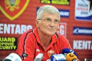 9 September 2008; Montenegro manager Zoran Flipovic during a press conference. City Stadium, Podgorica, Montenegro. Picture credit; David Maher / SPORTSFILE