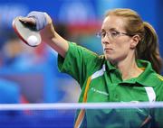 8 September 2008; Eimear Breathnach, from Ballinteer, Dublin, during her match against Italy's Pamela Pezzutto. Eimear was defeated 3-1. Beijing Paralympic Games 2008, Women's Individual Table Tennis - Class 1/2 Group D, Peking University Gymnasium, Beijing, China. Picture credit: Brian Lawless / SPORTSFILE