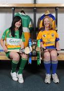 9 September 2008; Offaly captain Marion Crean, left, and Clare captain Deirdre Murphy during a Gala All-Ireland Senior and Junior Camogie Championship Finals Photocall. Croke Park, Dublin. Picture credit; Paul Mohan / SPORTSFILE