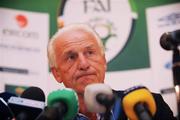 11 September 2008; Republic of Ireland manager Giovanni Trapattoni during a press conference on their return from Montenegro. Clarion Hotel Dublin Airport, Dublin Airport, Dublin. Picture credit: Matt Browne / SPORTSFILE