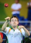 11 September 2008; Ireland's Padraic Moran, from Bray, Wicklow, in action during the Mixed Team BC1-2 Quarter Final match. The Irish team exited the tournament at the hands of the Chinese with a final score of 12-2. Beijing Paralympic Games 2008, Mixed Team BC1-2,  Quarter Final, Ireland v China, Fencing Hall of National Convention Centre, Olympic Green, Beijing, China. Picture credit: Brian Lawless / SPORTSFILE