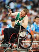 11 September 2008; Ireland's John McCarthy, from Dunmanway, Co. Cork, in action during the Men's Discus - F32/51. McCarthy finished 9th overall with a throw of 9.48m. Beijing Paralympic Games 2008, Men's Discus - F32/51, National Stadium, Olympic Green, Beijing, China. Picture credit: Brian Lawless / SPORTSFILE