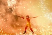 28 June 2015; A fire performers during the 2015 European Games Closing Ceremony in the Olympic Stadium, Baku, Azerbaijan. Picture credit: Stephen McCarthy / SPORTSFILE