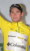 28 August 2008; Mark Cavendish, Team Columbia, after being presented with the race leaders yellow jersey. 2008 Tour of Ireland - Stage 2, Thurles - Loughrea. Picture credit: Stephen McCarthy / SPORTSFILE
