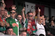 2 July 2015; Cork City fans before the start of the game. UEFA Europa League, First Qualifying Round, First Leg, Cork City FC v KR Reykjavik. Turners Cross, Cork. Picture credit: Eoin Noonan SPORTSFILE