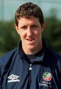 2 April 2000; Clifford Byrne of Republic of Ireland poses for a portrait prior to U18 Squad Training at the AUL Sports Complex in Dublin. Photo by David Maher/Sportsfile