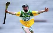 13 August 2000; Kevin Kelly of Offaly celebrates after scoring a goal during the All-Ireland Minor Hurling Championship Semi-Final match between Galway and Offaly at Croke Park in Dublin. Photo by Ray McManus/Sportsfile