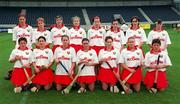 12 August 2000; The Cork team prior to the All-Ireland Senior Camogie Championship Semi-Final match between Cork and Wexford at Parnell Park in Dublin. Photo by David Maher/Sportsfile