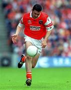 20 August 2000; Oisin McConville of Armagh during the Bank of Ireland All-Ireland Senior Football Championship Semi-Final match between Kerry and Armagh at Croke Park in Dublin. Photo by Ray McManus/Sportsfile