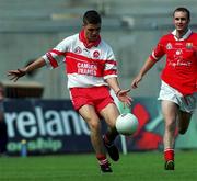 20 August 2000; Gavin Donaghy of Derry during the All-Ireland Minor Football Championship Semi-Final match between Cork and Derry at Croke Park in Dublin. Photo by Damien Eagers/Sportsfile