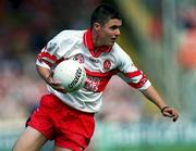 20 August 2000; Gavin Donaghy of Derry during the All-Ireland Minor Football Championship Semi-Final match between Cork and Derry at Croke Park in Dublin. Photo by Damien Eagers/Sportsfile