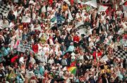 27 August 2000; Kildare supporters during the Bank of Ireland All-Ireland Senior Football Championship Semi-Final match between Galway and Kildare at Croke Park in Dublin. Photo by Ray McManus/Sportsfile