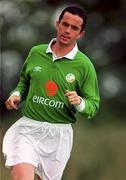 30 August 2000; Gary Kelly of Republic of Ireland prior to the team's departure for the first game against Holland in their 2002 FIFA World Cup Qualifying Campaign. Photo by David Maher/Sportsfile