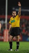 20 September 2008; Referee Peter Allan, Scotland. Magners League, Munster v Cardiff Blues, Musgrave Park, Cork. Picture credit: Stephen McCarthy / SPORTSFILE