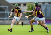 8 July 2015; Diarmuid Cody, Kilkenny, in action against Andrew Kenny and Conor Devitt, 8, Wexford. Bord Gáis Energy Leinster GAA Hurling U21 Championship Final, Wexford v Kilkenny, Innovate Wexford Park, Wexford. Picture credit: Matt Browne / SPORTSFILE