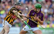 8 July 2015; Conor McDonald, Wexford, in action against Conor Delaney, Kilkenny. Bord Gáis Energy Leinster GAA Hurling U21 Championship Final, Wexford v Kilkenny, Innovate Wexford Park, Wexford. Picture credit: Matt Browne / SPORTSFILE
