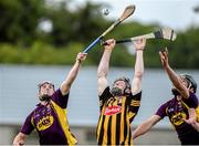 8 July 2015; Diarmuid Cody, Kilkenny, in action against Kevin Foley, left, and Andrew Kenny, Wexford. Bord Gáis Energy Leinster GAA Hurling U21 Championship Final, Wexford v Kilkenny, Innovate Wexford Park, Wexford. Picture credit: Matt Browne / SPORTSFILE