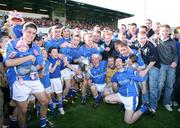 28 September 2008; The St Gall's team celebrate with the cup. Antrim County Senior Football Final, St Gall's v Lamh Dhearg, Casement Park, Belfast, Co. Antrim. Picture credit: Oliver McVeigh / SPORTSFILE