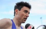 7 July 2015; Ireland's Mark English, after competing in the Men's 800m at the Cork City Sports 2015. CIT, Bishopstown, Cork. Picture credit: Seb Daly / SPORTSFILE