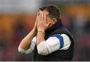 11 July 2015; Clare manager Davy Fitzgerald reacts late in the game. GAA Hurling All-Ireland Senior Championship, Round 2, Clare v Cork. Semple Stadium, Thurles, Co. Tipperary. Picture credit: Stephen McCarthy / SPORTSFILE