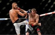 11 July 2015; Neil Seery, right, in action against Louis Smolka during their Flyweight bout. UFC 189 - Undercard. MGM Grand Garden Arena, Las Vegas, USA. Picture credit: Esther Lin / SPORTSFILE