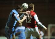 10 October 2008; Shane Guthrie, Cobh Ramblers, in action against Glenn Fitzpatrick, St Patrick's Athletic. eircom League Premier Division, St Patrick's Athletic v Cobh Ramblers, Richmond Park, Dublin. Picture credit: Brian Lawless / SPORTSFILE