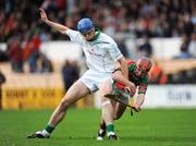 12 October 2008; Brian Hogan, left, O'Loughlin Gaels, in action against Eoin Larkin, James Stephens. Kilkenny County Senior Hurling Semi-final, O'Loughlin Gaels v James Stephens, Nowlan Park, Kilkenny. Picture credit: Ray McManus / SPORTSFILE