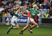 12 October 2008; Liam Tynan, Rathdowney/Errill, in action against Brian Mulligan, Portlaoise. Laois County Senior Hurling Final, O'Moore Park, Portlaoise, Co. Laois. Picture credit: Stephen McCarthy / SPORTSFILE
