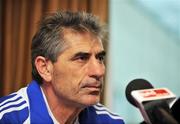 14 October 2008; Cyprus manager Angelos Anastasiades, during a pre-match press conference. Radisson SAS Hotel, Stillorgan, Co. Dublin. Picture credit: David Maher / SPORTSFILE