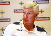 14 October 2008; Northern Ireland Manager Nigel Worthington during a press conference. Hilton Hotel, Templepatrick, Co. Antrim. Picture credit: Oliver McVeigh / SPORTSFILE