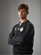 15 July 2015; Shamrock Rovers' Luke Byrne during a media event ahead of their Europa League game against Odds BK. Tallaght Stadium, Tallaght, Co. Dublin. Picture credit: Cody Glenn / SPORTSFILE