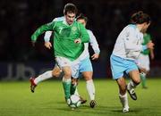 15 October 2008; Keith Gillespie, Northern Ireland, in action against Mauro Marani, San Marino. 2010 World Cup Qualifier, Northern Ireland v San Marino, Windsor Park, Belfast. Picture credit: Oliver McVeigh / SPORTSFILE