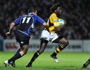 18 October 2008; Paul Sackey, London Wasps, in action against Jonathan Sexton , Leinster. Heineken Cup, Pool 2 Round 2, Leinster v London Wasps, RDS, Dublin. Picture credit: Stephen McCarthy / SPORTSFILE