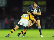 18 October 2008; Girvan Dempsey, Leinster, is tackled by Riki Flutey, London Wasps. Heineken Cup, Pool 2 Round 2, Leinster v London Wasps, RDS, Dublin. Picture credit: Pat Murphy / SPORTSFILE