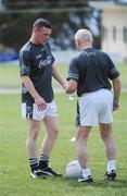 26 October 2008; Leighton Glynn, Wicklow, in conversation with manager Sean Boylan during Ireland International Rules squad training. 2008 International Rules tour, Stribling Reserve, Lorne, Victoria, Auatralia. Picture credit: Ray McManus / SPORTSFILE