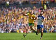 19 July 2015; Neil Gallagher, Donegal, in action against Neil McAdam, Monaghan. Ulster GAA Football Senior Championship Final, Donegal v Monaghan, St Tiernach's Park, Clones, Co. Monaghan. Picture credit: Stephen McCarthy / SPORTSFILE