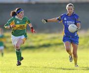 2 November 2008; Tracey Lawlor, Mountmellick Sarsfields, in action against Martina Murray, Clonee. VHI Healthcare Leinster Senior Club Ladies Football Final, Clonee, Wexford v Mountmellick Sarsfields, Laois, Fr Mahar Park, Graiguecullen, Carlow. Picture credit: Brian Lawless / SPORTSFILE