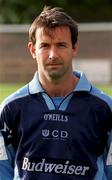 10 September 2000; Brian Mooney of UCD ahead of the Eircom League Premier Division match between UCD and Finn Harps at Belfield Park in Dublin. Photo by Pat Murphy/Sportsfile