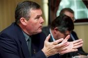 11 September 2000; Sean Mc Cague, President of the GAA at the announcement of details of the GAA Players Sponsorship and Endorsement Programme. Photo by Damien Eagers/Sportsfile