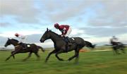 6 November 2008; War of Attrition, with Davy Russell up, centre, on the way to winning the Thurles Steeplechase alongside eventual 4th Strong Project, John Allen up. Thurles Racecourse, Thurles, Co. Tipperary. Picture credit: Brian Lawless / SPORTSFILE