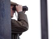 6 November 2008; A punter keeps an eye on the action during the Thurles Steeplechase. Thurles Racecourse, Thurles, Co. Tipperary. Picture credit: Brian Lawless / SPORTSFILE