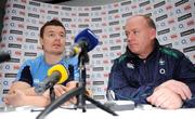 7 November 2008; Ireland's captain Brian O'Driscoll and head coach Declan Kidney speaking during a media conference ahead of their Guinness Autumn International match against Canada tomorrow. Thomond Park, Limerick. Picture credit: Matt Browne / SPORTSFILE