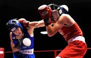 7 November 2008; Declan Geraghty, left, Dublin Docklands, in action against Gary Molloy, Moate, during their 51kg bout. National Under 21 Boxing Championships 2008 Finals, National Stadium, Dublin. Photo by Sportsfile