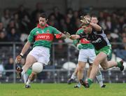 9 November 2008; James Kilcullen, Ballaghadereen, in action against Paddy Grady, Eastern Harps. AIB Connacht Senior Club Football Championship semi-final, Ballaghadereen v Eastern Harps, Markievicz Park, Sligo. Picture credit: Brian Lawless / SPORTSFILE